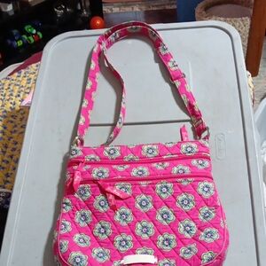 Floral Pink Crossbody Bag